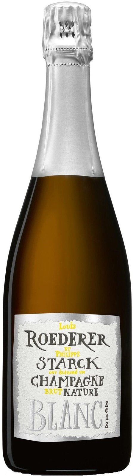 Champagne Brut Nature Louis Roederer et Philippe Starck 75 cl 2015